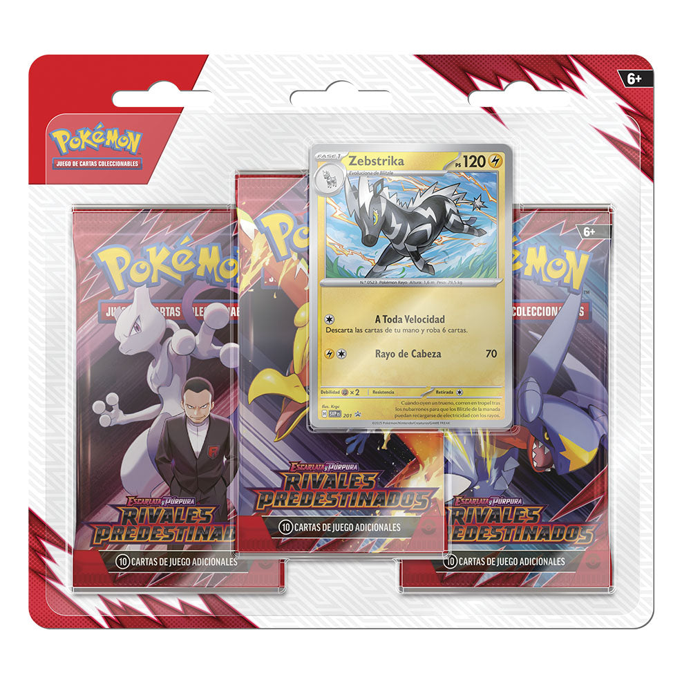 Blister 3 sobres de Rivales Predestinados - Pokemon TCG Español