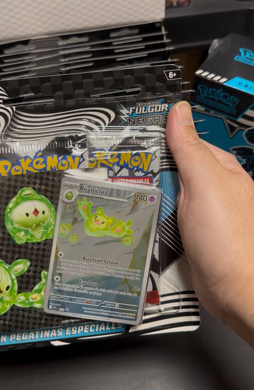 Blister Reuniclus Tech Sticker Fulgor Negro - Pokémon TCG Español