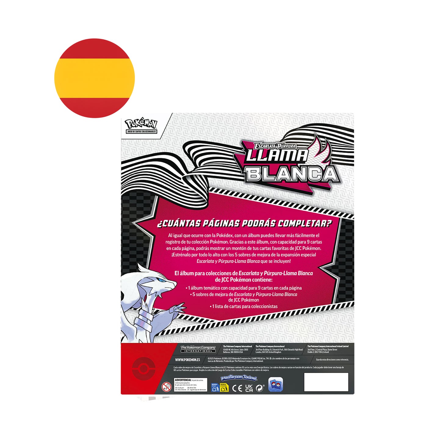 Colección con Álbum de Llama Blanca(White Flare) - Binder Collection Pokémon TCG Español