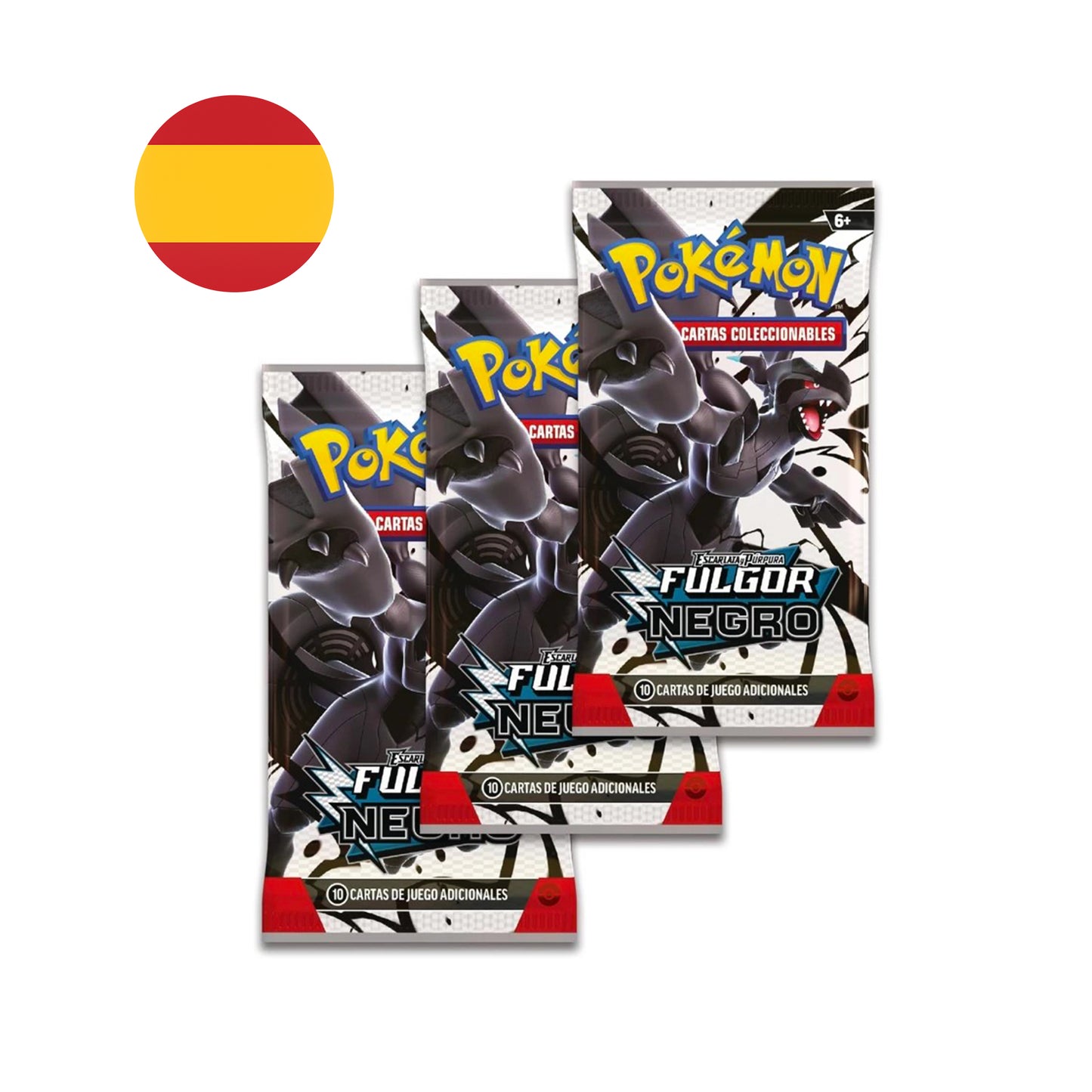 Booster Bundle Fulgor Negro (Caja 6 sobres) - Pokémon TCG Español