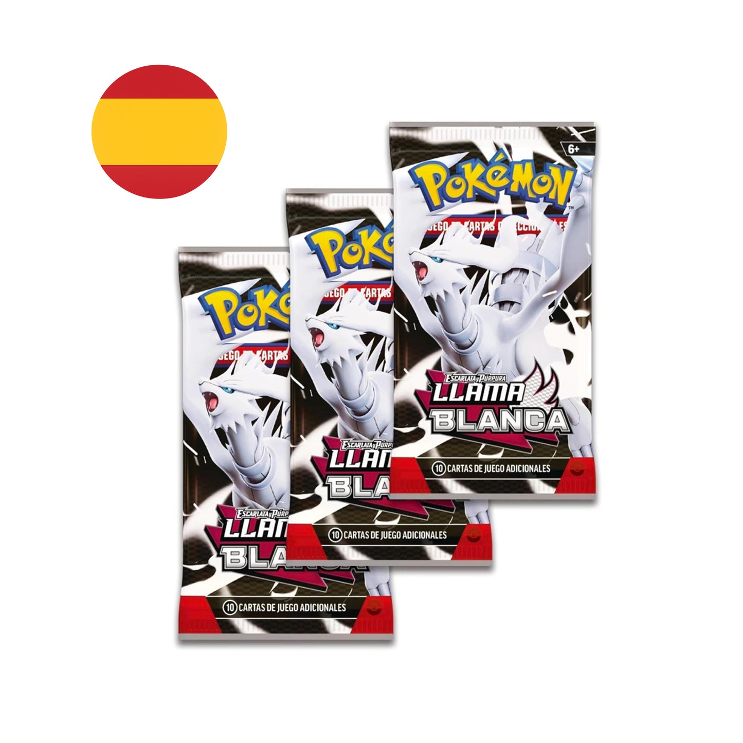 Booster Bundle Llama Blanca (Caja 6 sobres) - Pokémon TCG Español