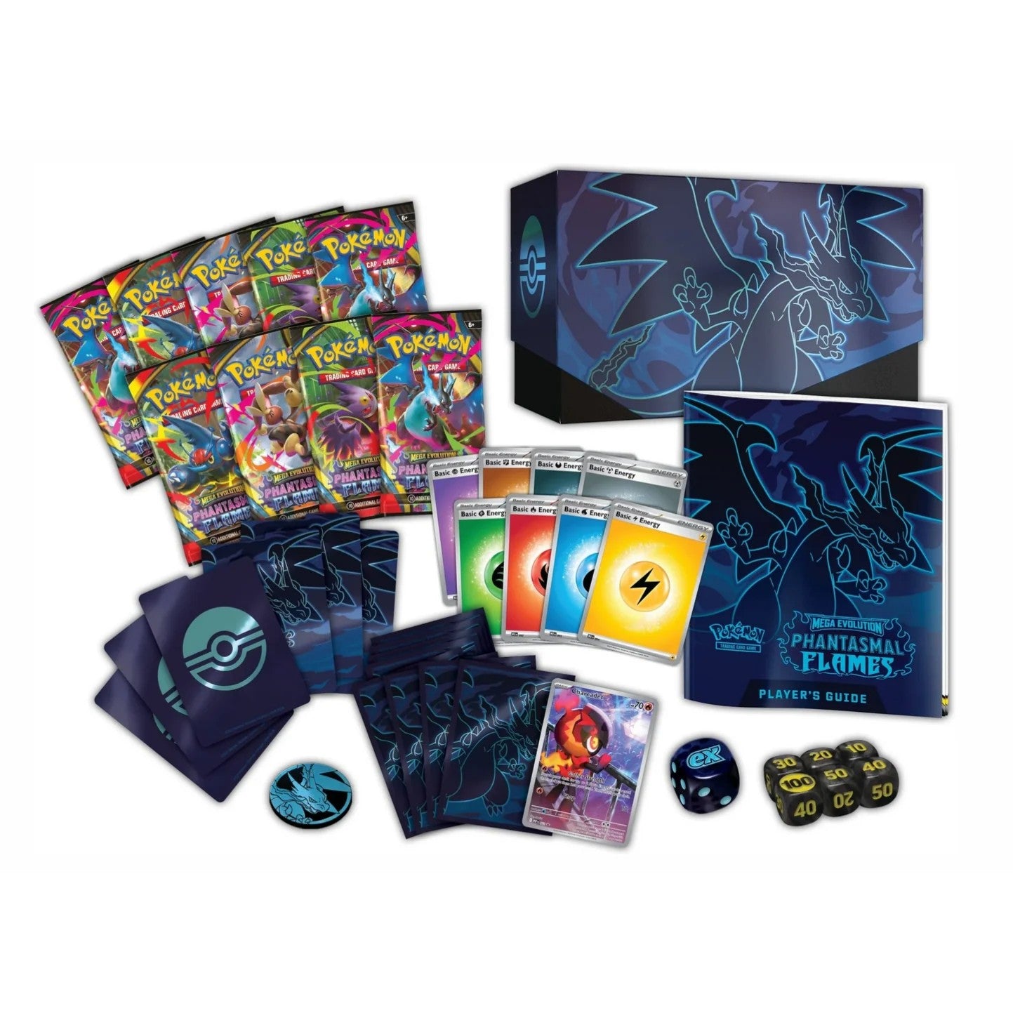 Elite Trainer Box de Fuegos Fantasmales (Phantasmal Flames) - ETB Pokemon TCG Español
