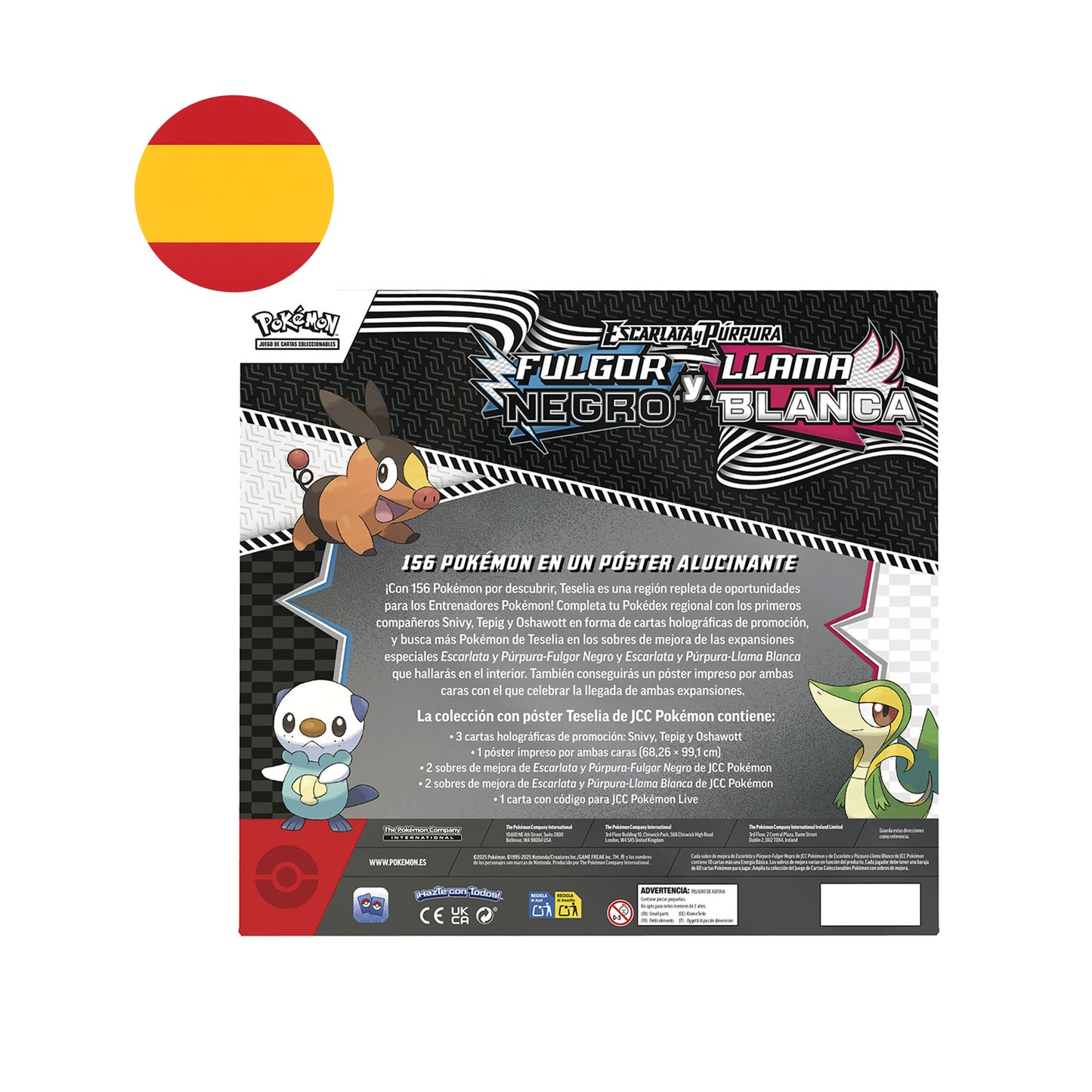 Fulgor Negro & Llama Blanca: Unova Poster Collection - Pokémon TCG Español