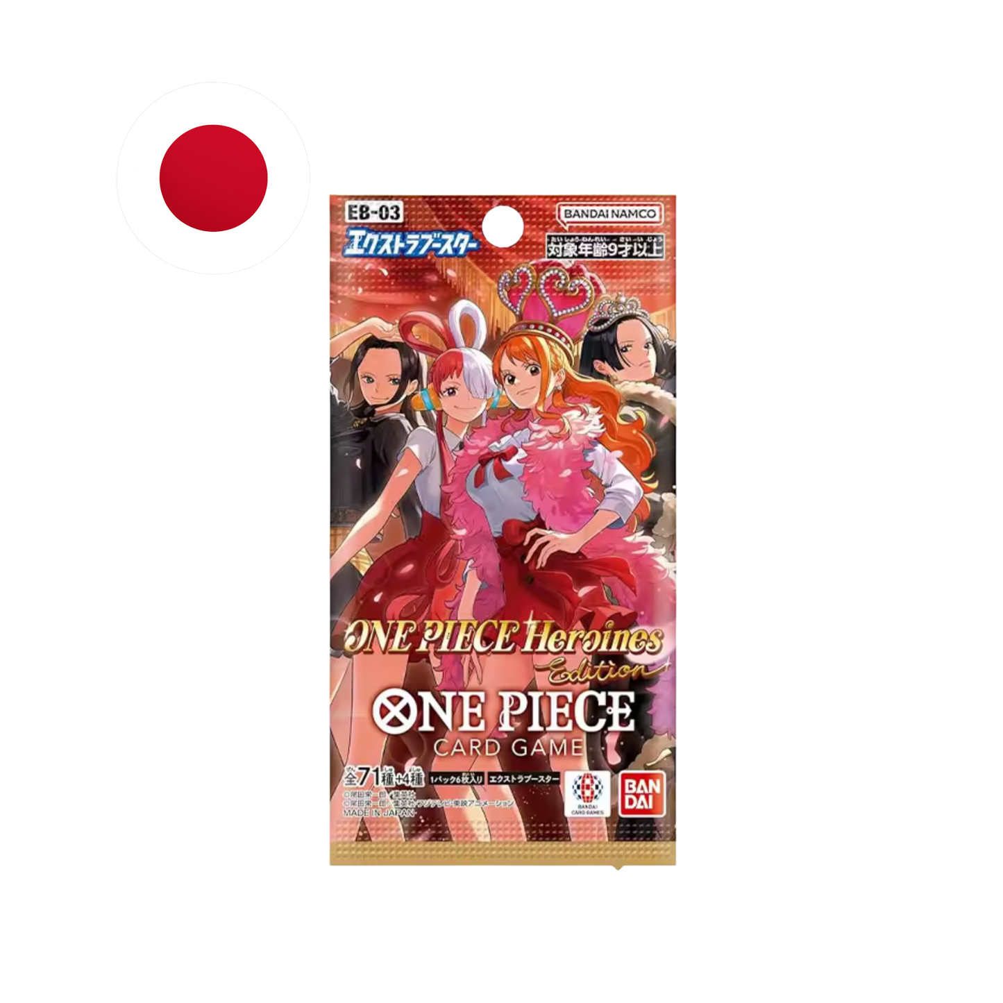 Sobre de EB-03 Heroines - De Booster Box One Piece TCG Japonés