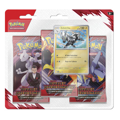Blister 3 sobres de Rivales Predestinados - Pokemon TCG Español