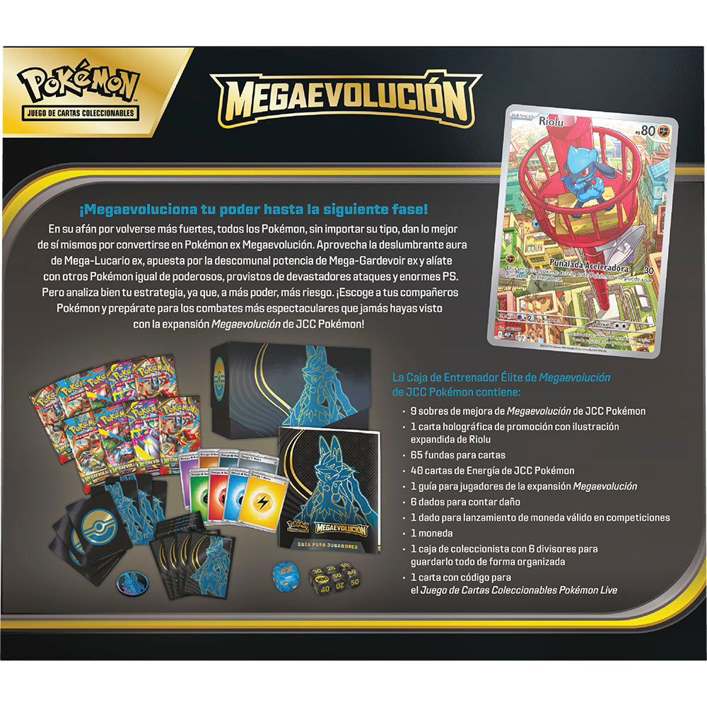 Elite Trainer Box de Lucario Mega Evolución - ETB Booster Box Pokemon TCG Español