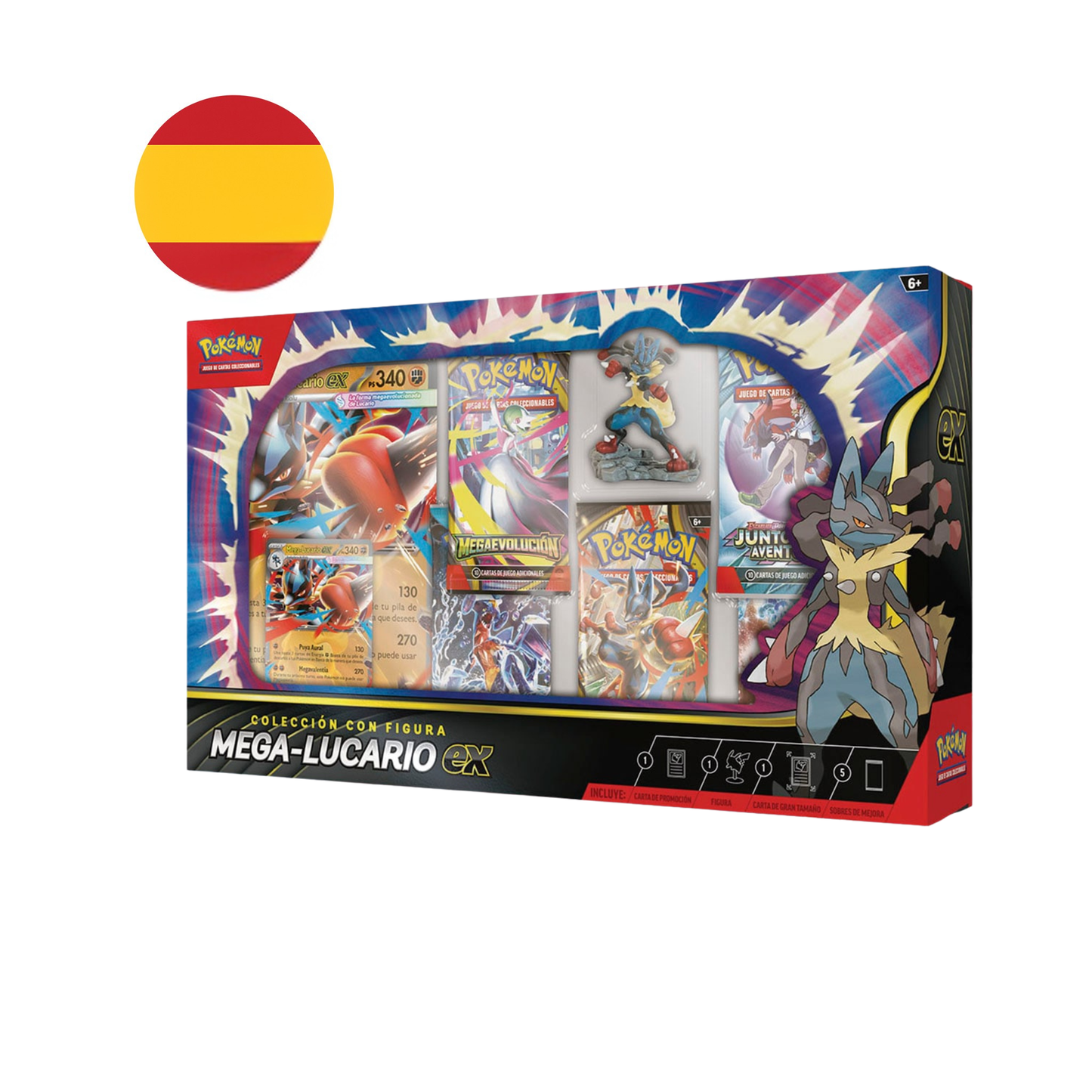 Colección con figura Mega Lucario ex Box - Pokemon TCG Español