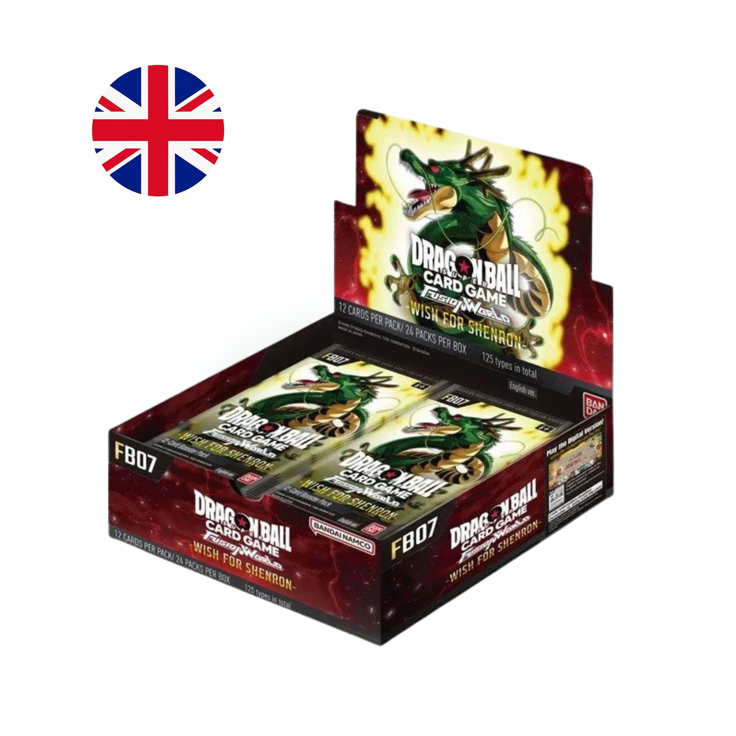 Caja de 24 Sobres de Wish for Shenron (FB07) - Booster Display DBSCG Fusion World Dragon Ball