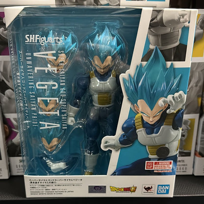 Figura Super Saiyan God Vegeta Unwavering Saiyan Pride - SH Figuarts