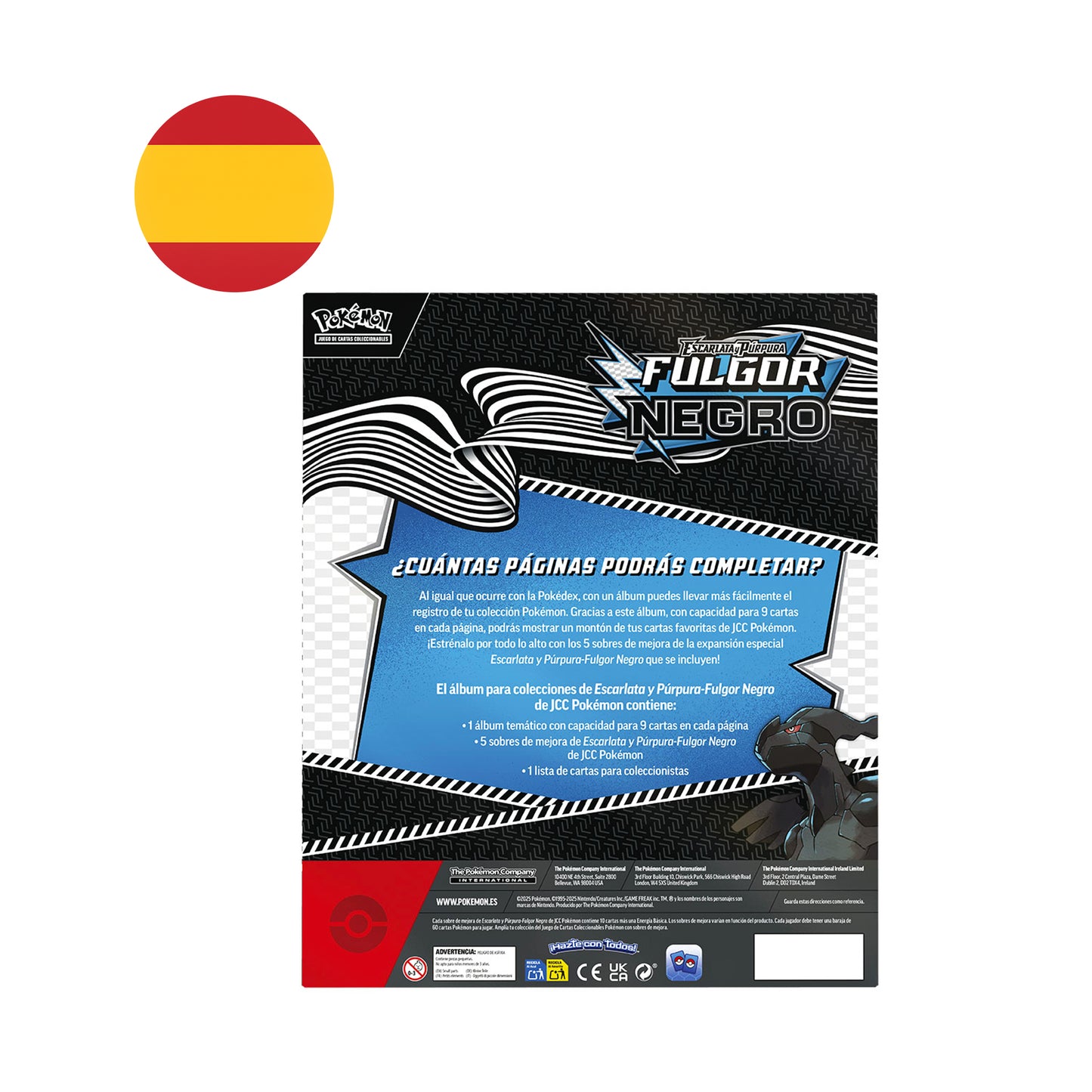 [OUTLET] Colección con Álbum de Fulgor Negro (Black Bolt)-  Binder Collection Pokémon TCG Español (Caja dañada)
