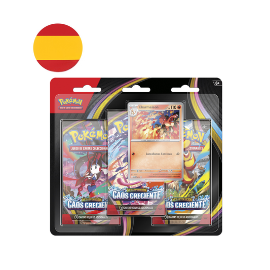 Blister 3 sobres Caos Creciente - Pokémon TCG Español