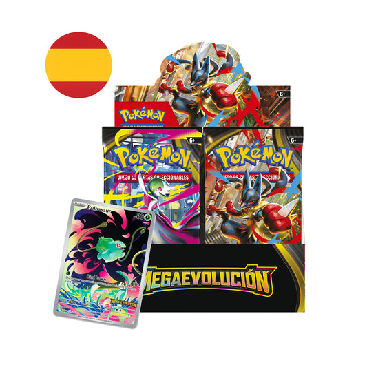 Caja de 36 Sobres de Mega Evolución Box Topper - Booster Box Pokemon TCG Español