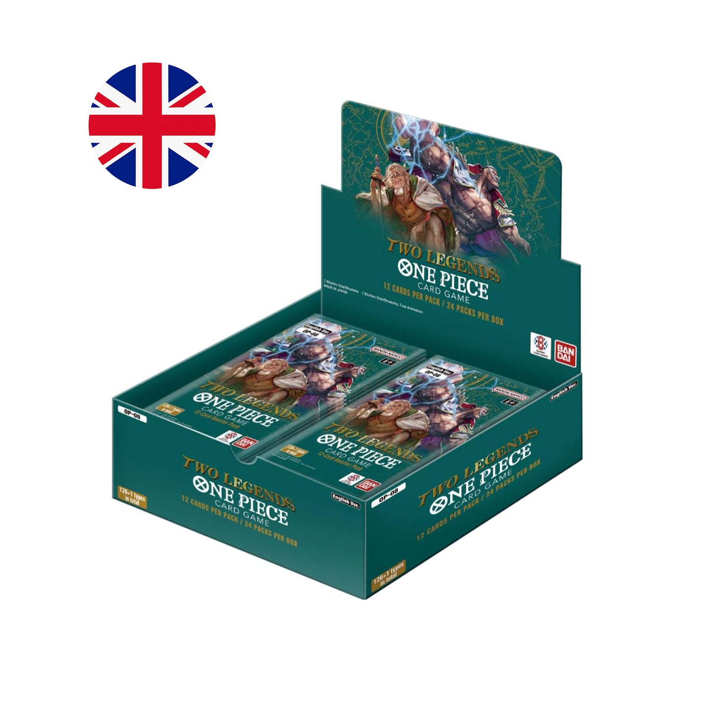 Caja de 24 sobres de OP-08 Two Legends - Booster Box One Piece TCG Inglés