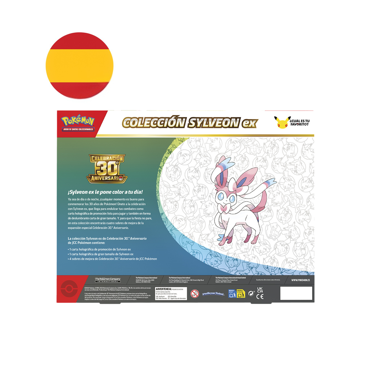 Caja EX Sylveon 30 aniversario - Pokémon TCG Español