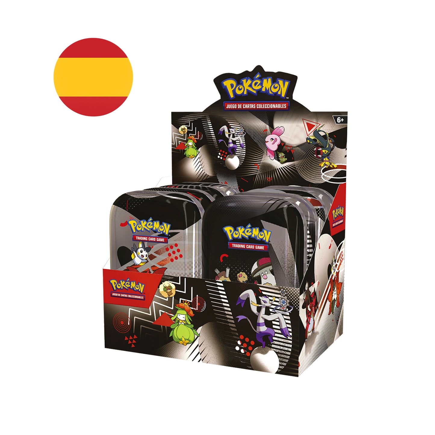 Mini Lata Fulgor Negro y Llama Blanca - Pokemon Español (Modelo Aleatorio, 1 ud.)