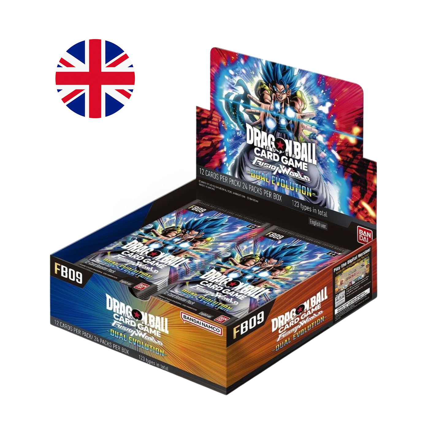 PREVENTA GARANTIZADA - Caja de 24 Sobres de Dual Evolution (FB09) - Booster Display DBSCG Fusion World Dragon Ball