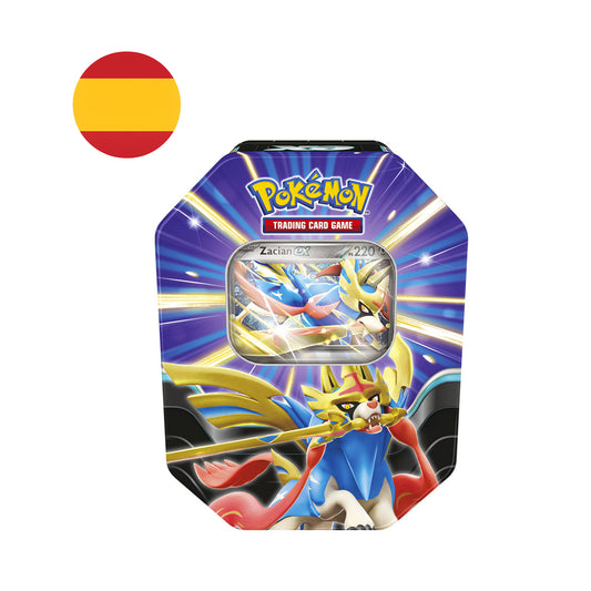 Lata Leyendas Afiladas Zacian ex - Summer Tin Pokemon TCG Español