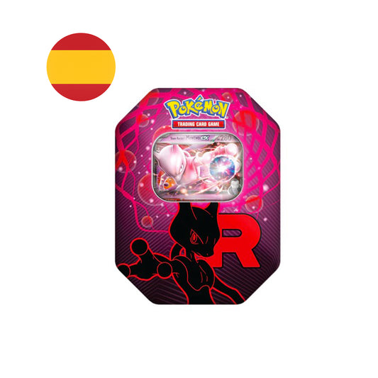 Preventa Garantizada - Lata Mewtwo ex del Team Rocket - Pokemon Español