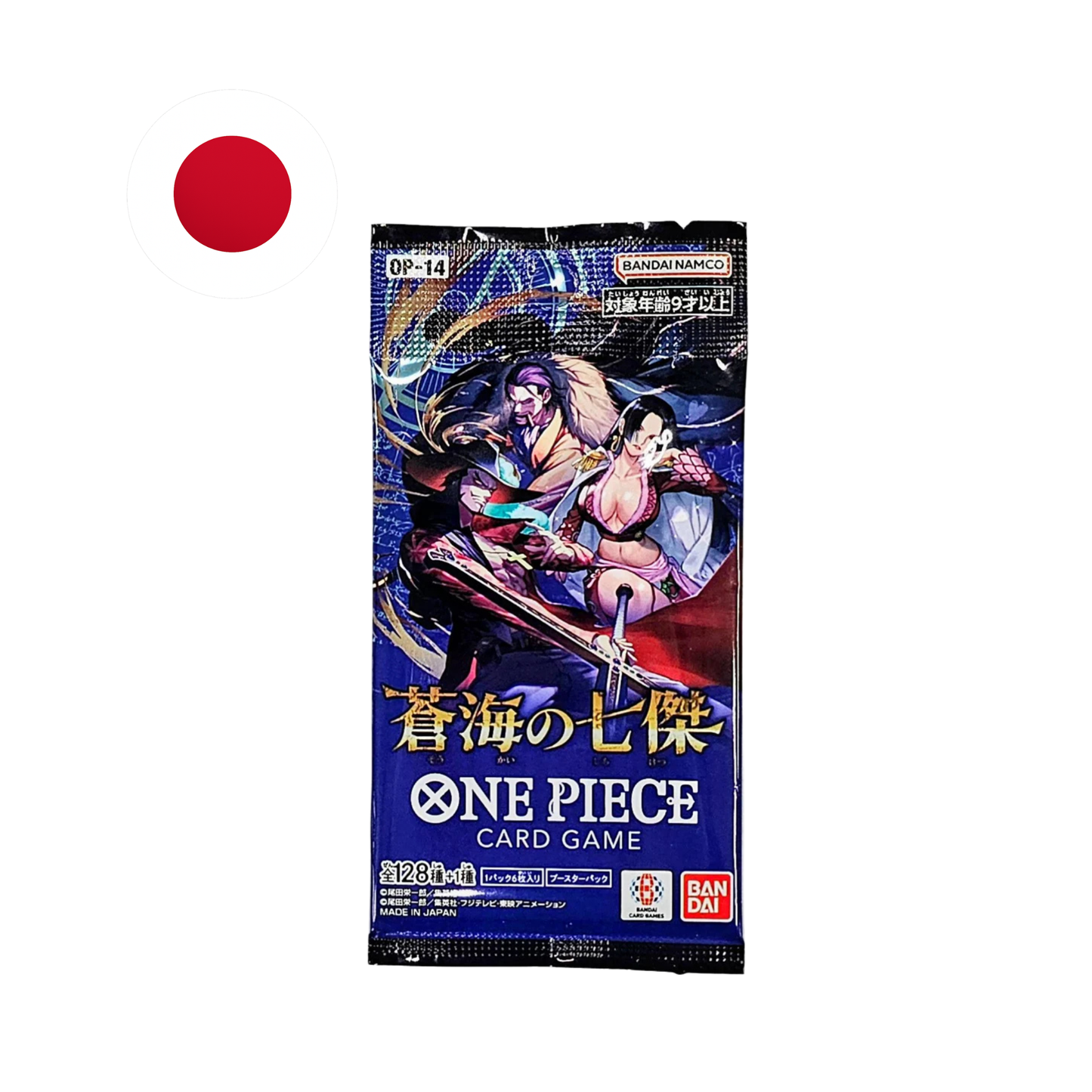 Sobre de OP-14 The Azure Sea's Seven - De Booster Box One Piece TCG Japonés