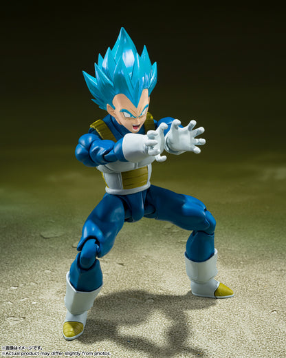 Figura Super Saiyan God Vegeta Unwavering Saiyan Pride - SH Figuarts