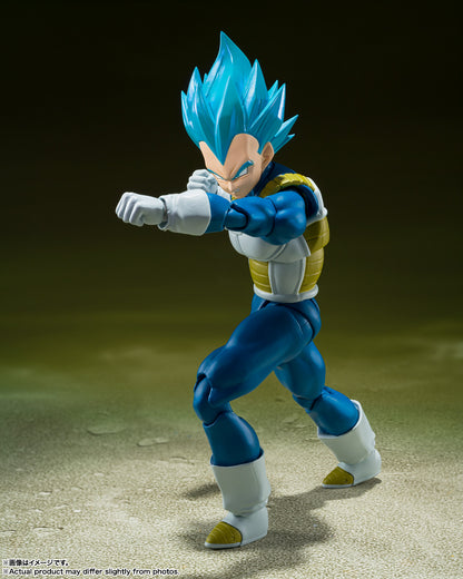 Figura Super Saiyan God Vegeta Unwavering Saiyan Pride - SH Figuarts