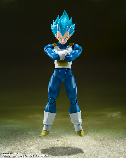 Figura Super Saiyan God Vegeta Unwavering Saiyan Pride - SH Figuarts