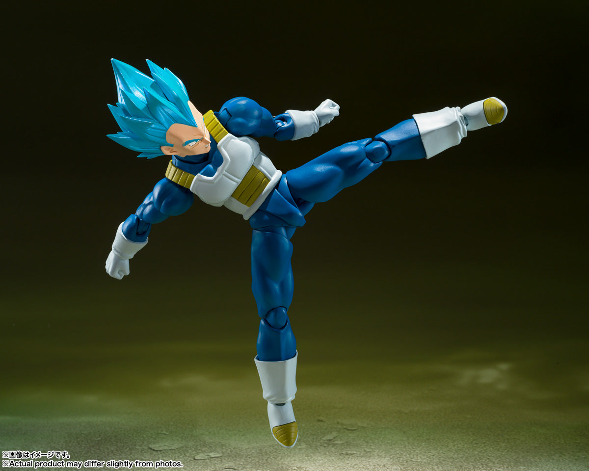 Figura Super Saiyan God Vegeta Unwavering Saiyan Pride - SH Figuarts