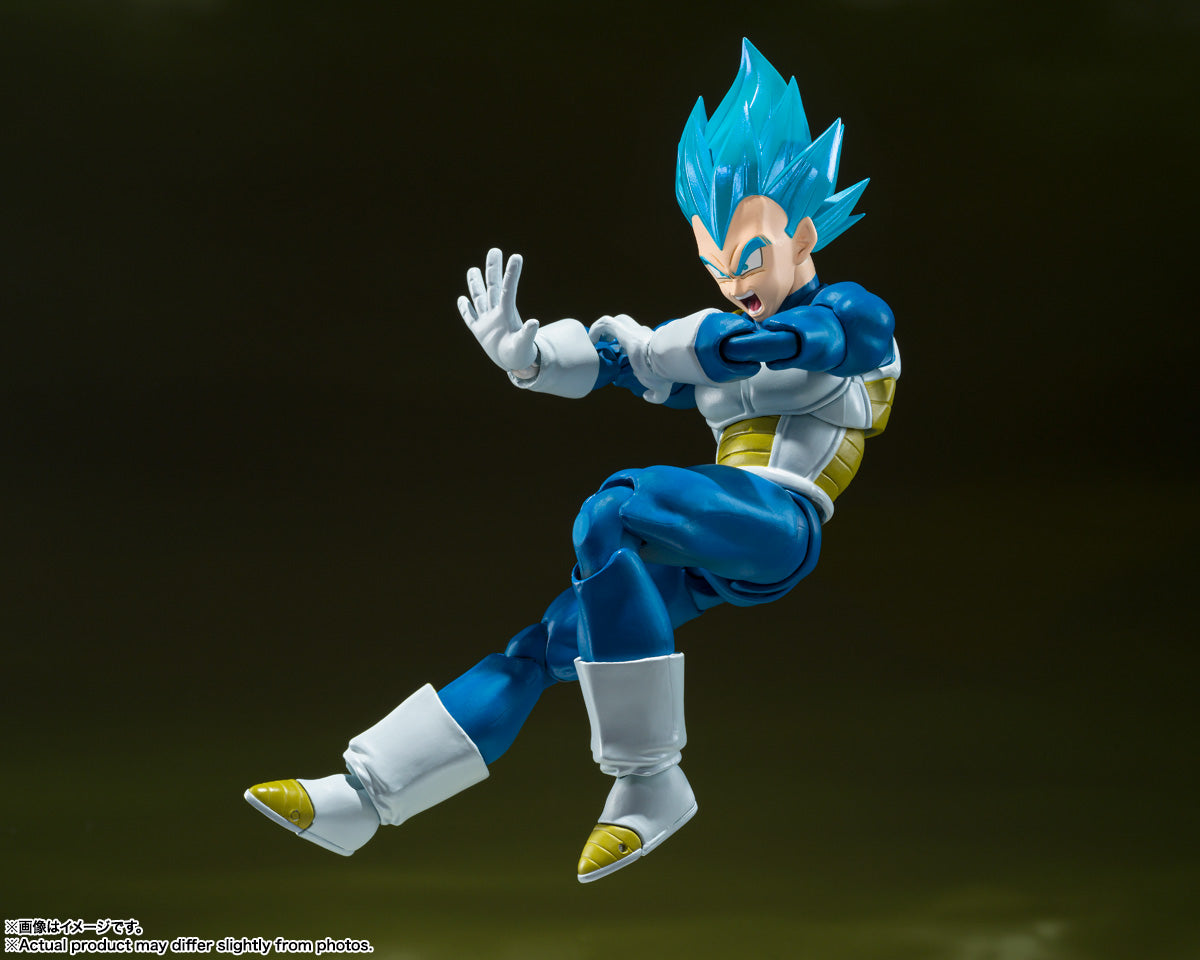 Figura Super Saiyan God Vegeta Unwavering Saiyan Pride - SH Figuarts